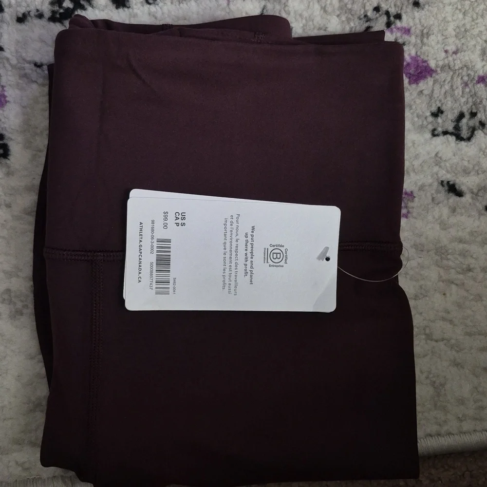 New Athleta Elation Straight Leg Pant Spiced Cabernet Small - Picture 7 of 7